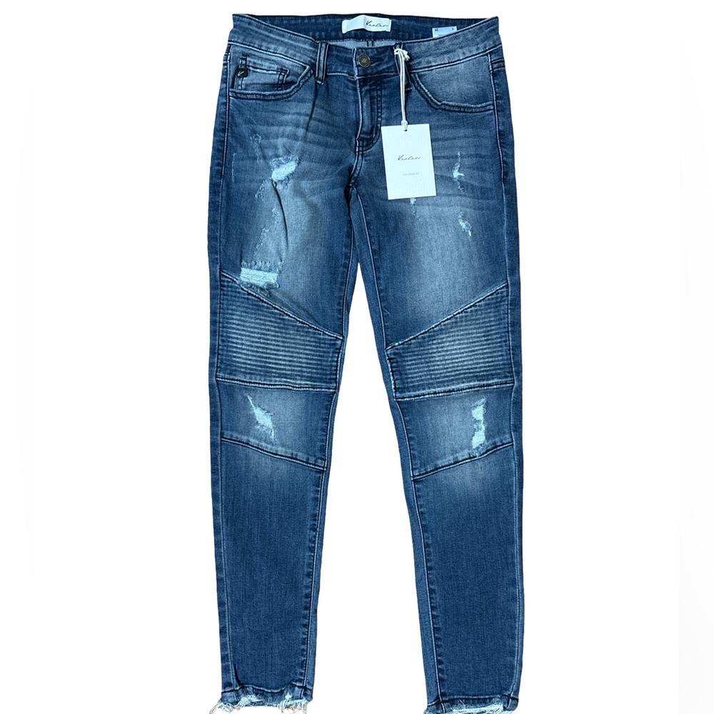 KanCan Dark Blue Skinny Jeans Distressed